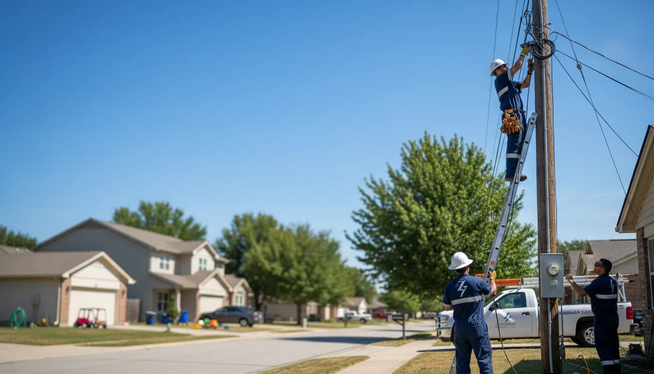 Residential electrician providing installation services in Mascoutah, IL